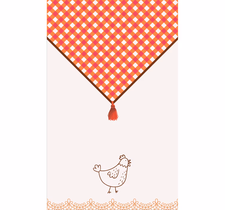 Toile fenêtre cuisine style campagnard traditionnel - TenStickers