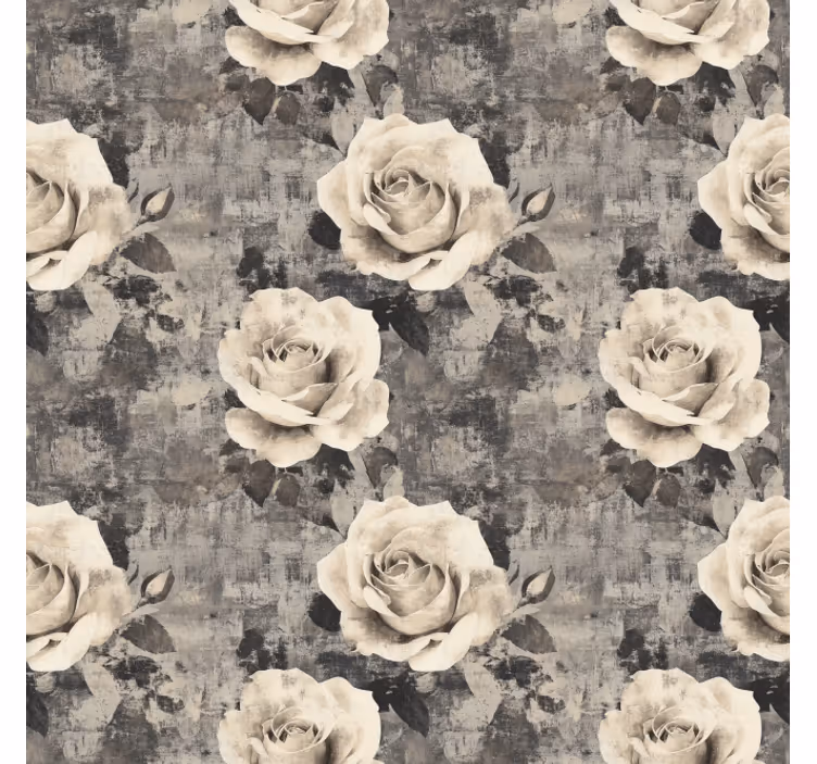 Toile fenêtre cuisine fleurs de marmur - TenStickers