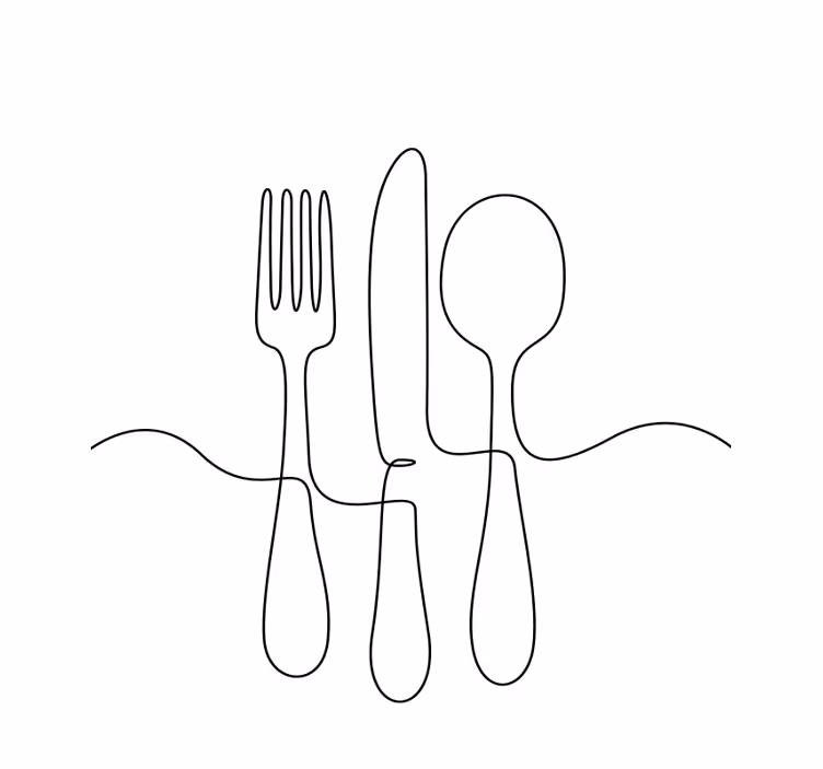 Toile fenêtre cuisine accessoires de cuisine - TenStickers