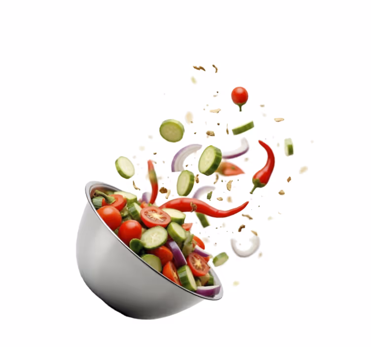 Toile fenêtre cuisine salade fraîche - TenStickers