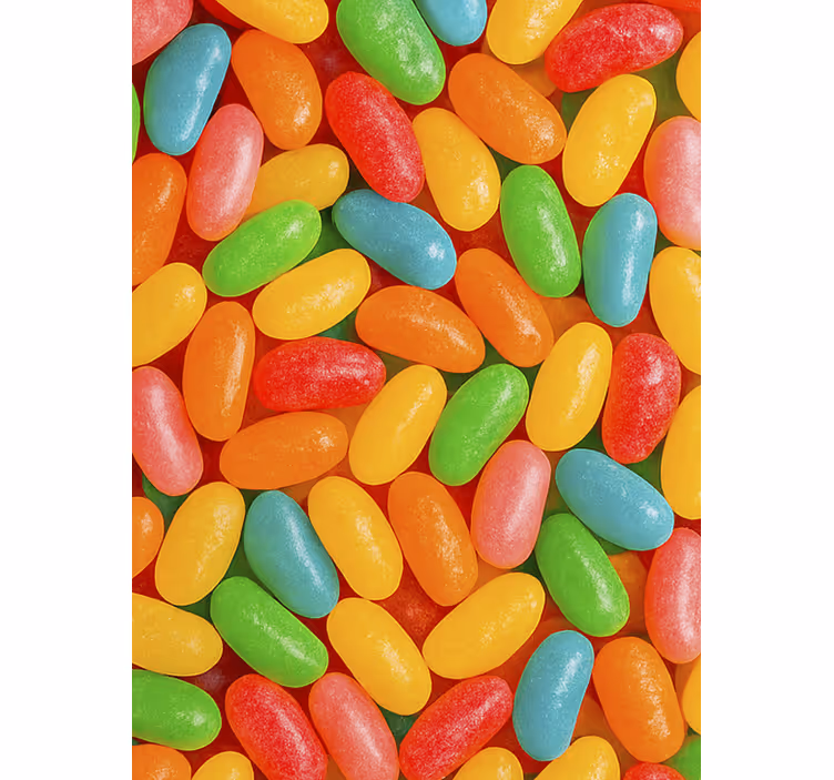 Toile fenêtre cuisine bonbons gélifiés colorés - TenStickers