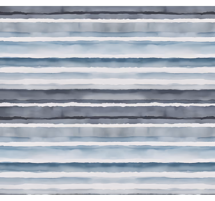 Toile fenêtre salle de bain motif d'horizon aquarelle - TenStickers