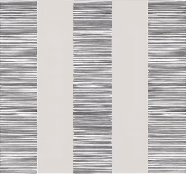 Toile fenêtre salle de bain ceramica righe grigio - TenStickers