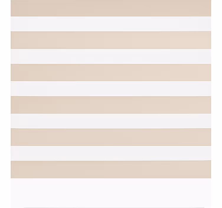 Toile fenêtre classique crème et blanc horizontal - TenStickers