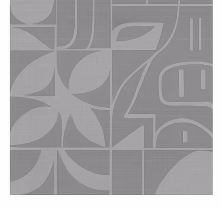 Toile fenêtre gris motif abstrait moderne - TenStickers