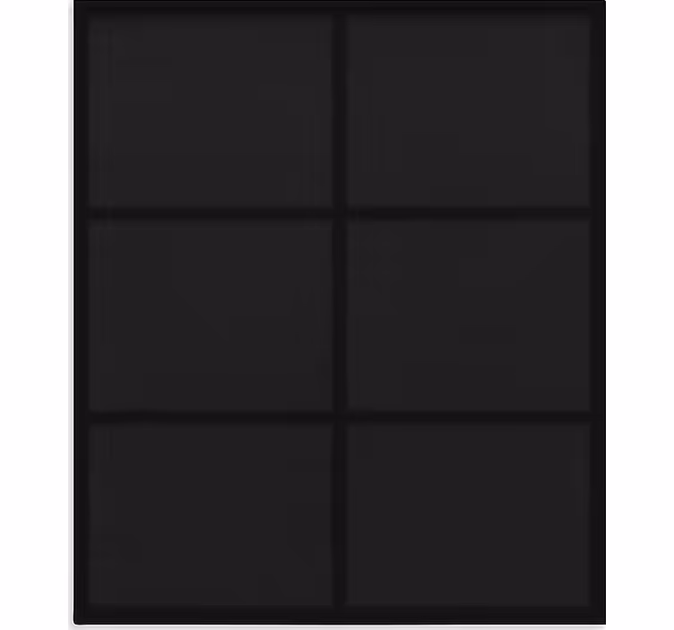 Toile noire fenêtre modèle de blocs modernes - TenStickers