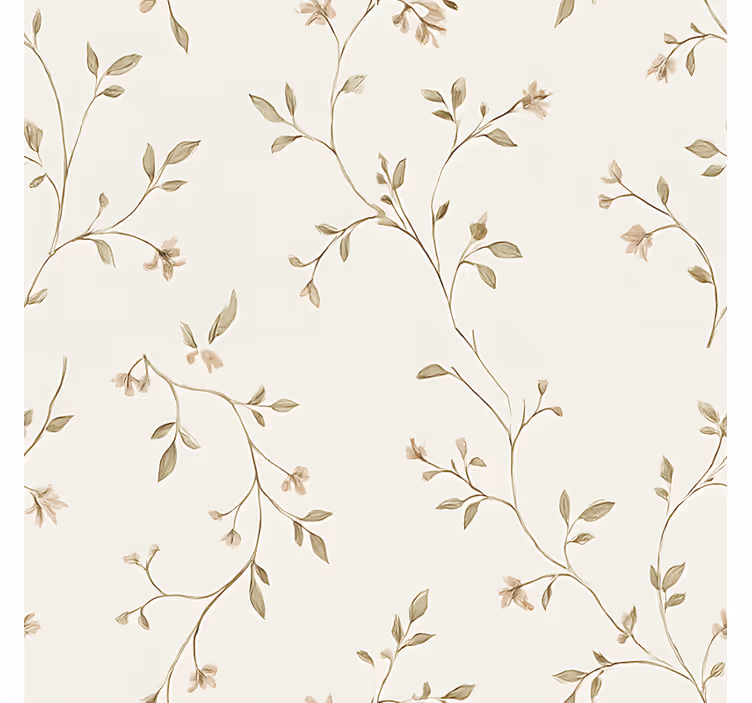 Toile fenêtre salon fond blanc avec des fleurs - TenStickers