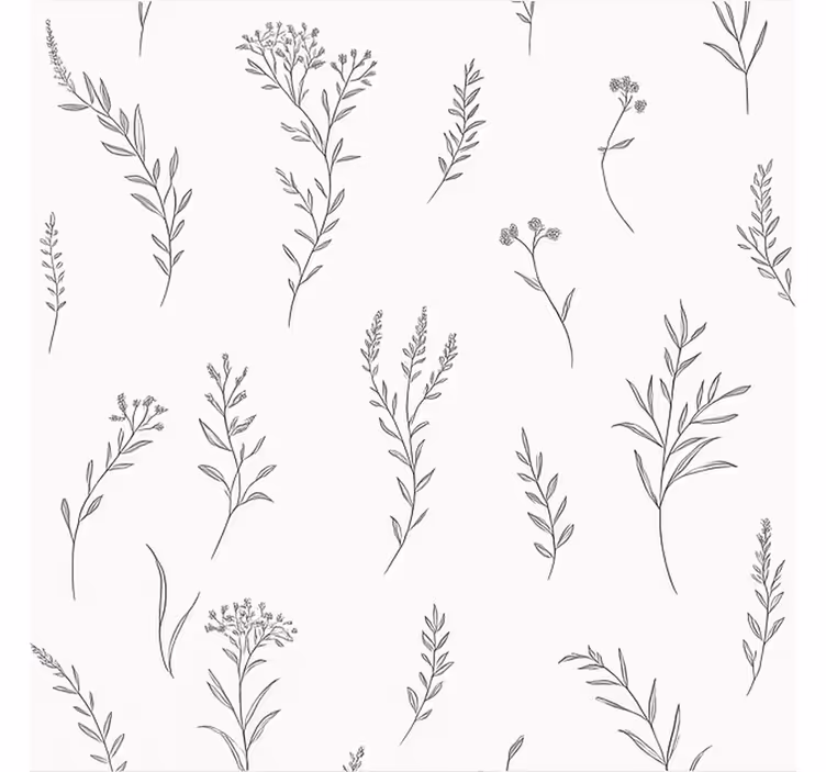 Toile fenêtre chambre couple couleur blanche avec des plantes - TenStickers