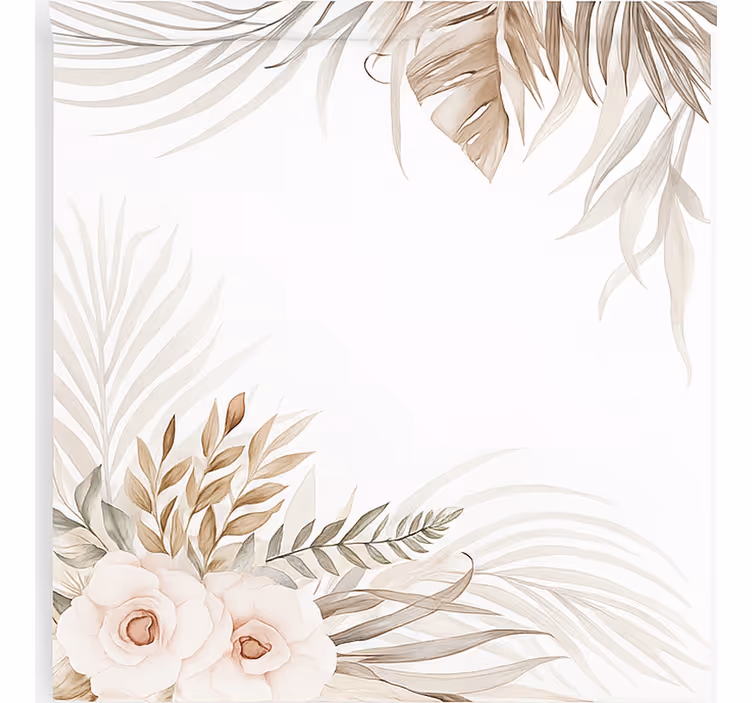 Toile fenêtre chambre enfant fleurs bohèmes gracieuses - TenStickers