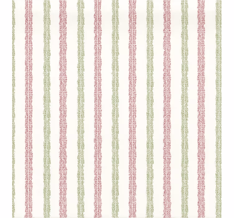 Toile fenêtre salon motif rayé feuillu - TenStickers