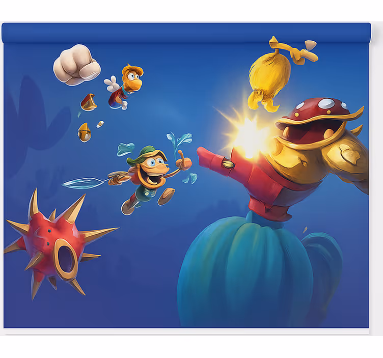 Toile fenêtre geek affrontement de bataille de jeu - TenStickers