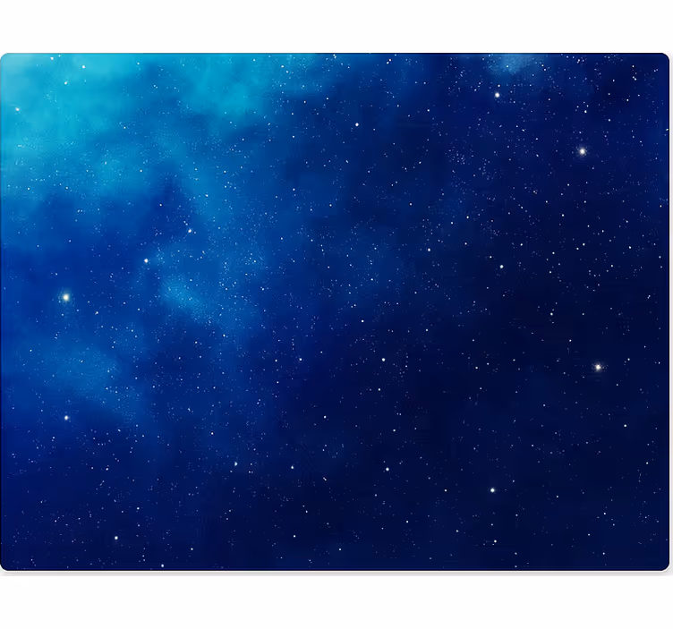 Toile fenêtre chambre adolescent étoile de la galaxie bleue - TenStickers