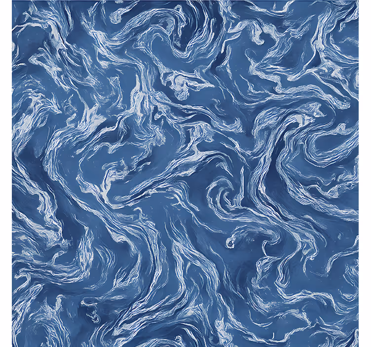 Toile fenêtre chambre adolescent marbre indigo abstrait - TenStickers