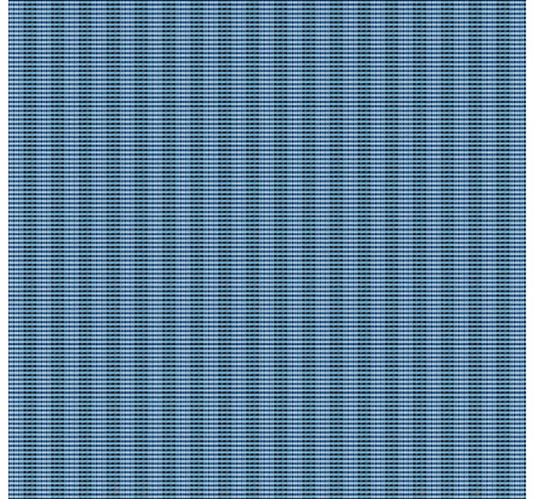 Toile fenêtre salle à manger effet plaid tissé bleu - TenStickers