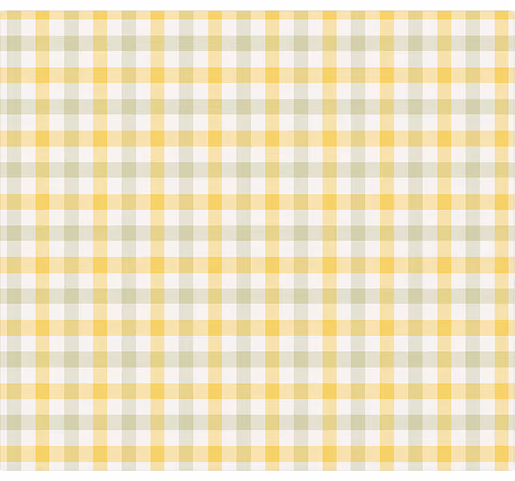 Toile fenêtre salle à manger motif de pique-nique jaune - TenStickers