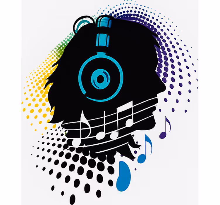 Toile fenêtre chambre adolescent chef de musique - TenStickers