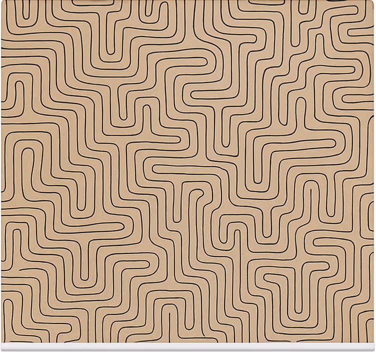 Toile fenêtre bureaux beige apaisant - TenStickers
