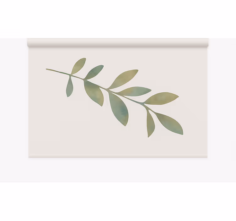 Toile fenêtre bureaux grande feuille - TenStickers