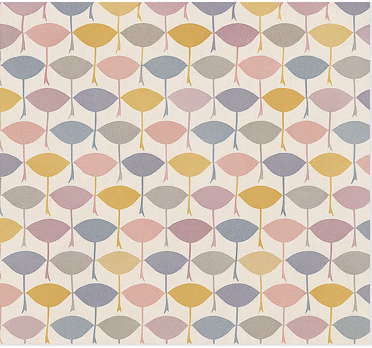 Toile fenêtre nordique oiseaux-mouches colorés - TenStickers