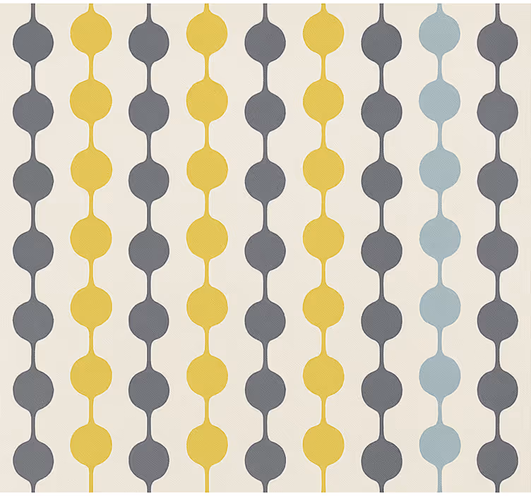 Toile fenêtre nordique cercles colorés suspendus - TenStickers