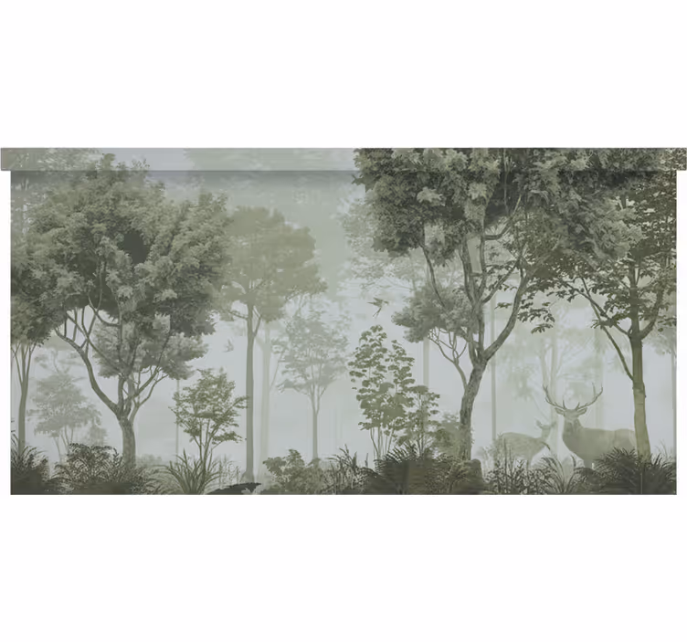 Toile fenêtre arbre Évasion nature tranquille - TenStickers