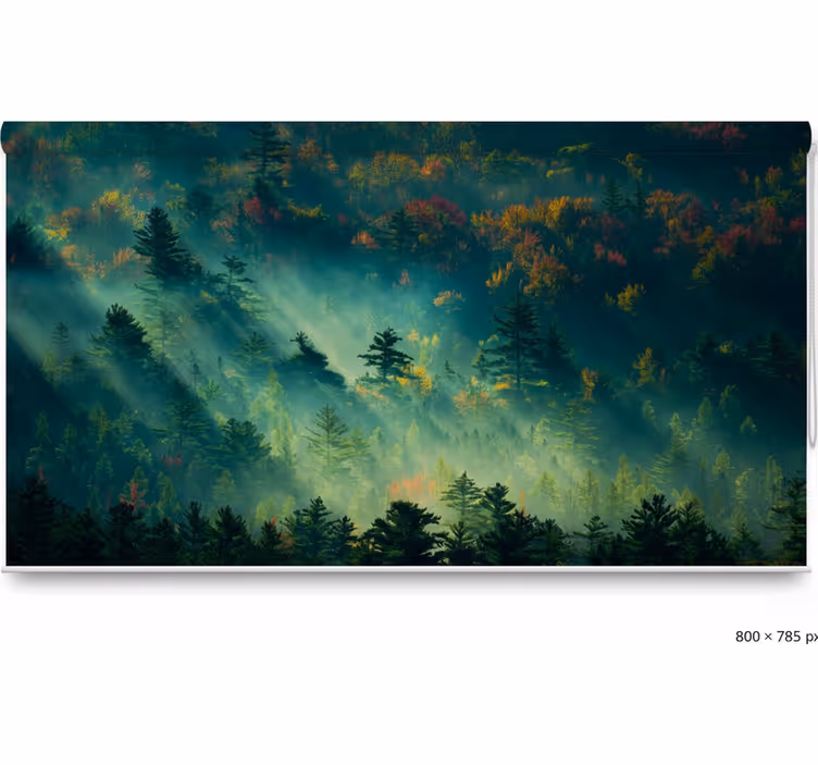 Toile fenêtre arbre forêt Émotionnelle - TenStickers