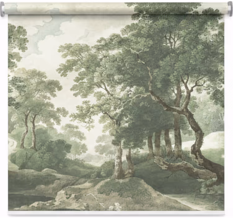 Toile fenêtre arbre nature classique intemporelle - TenStickers