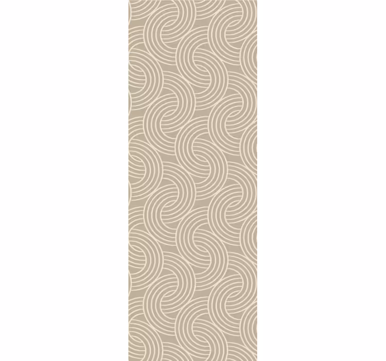 Toile fenêtre bureau motifs courbes élégants - TenStickers