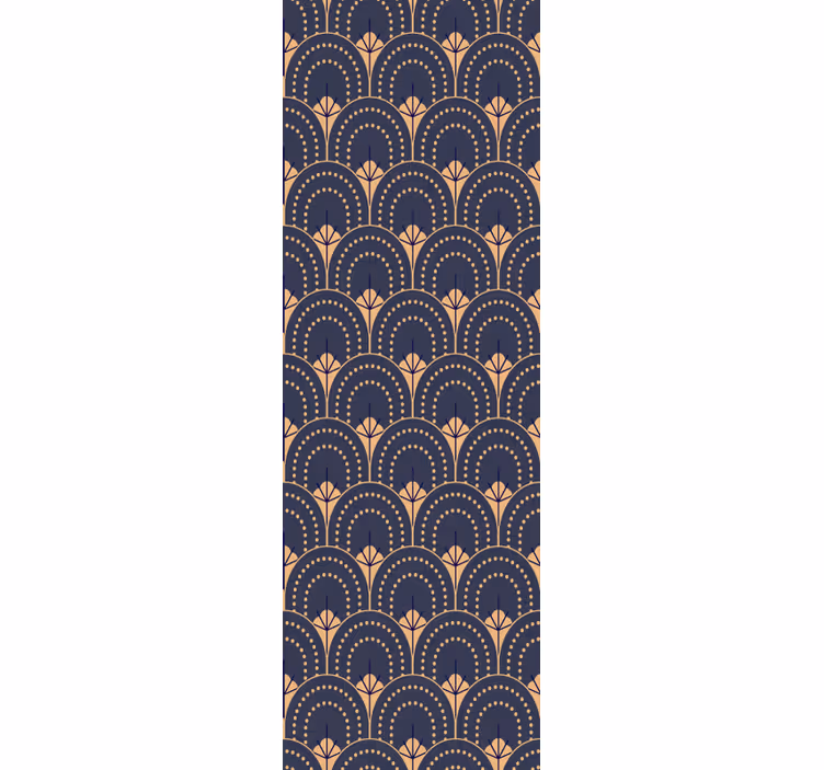 Toile fenêtre bureau motif de ventilateur orné - TenStickers