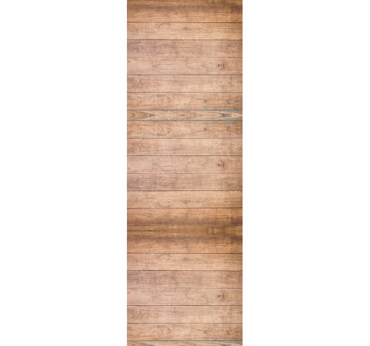 Toile fenêtre bureau planches en bois rustiques horizontales - TenStickers
