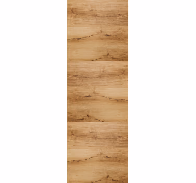 Toile fenêtre bureau en planches en bois beige rustique - TenStickers