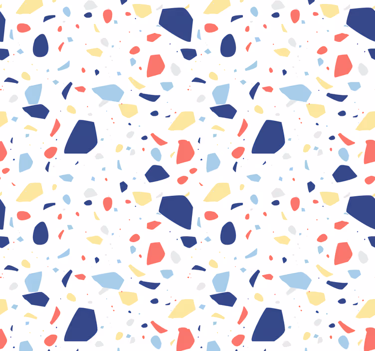 Toile fenêtre bureau effet terrazzo élégant - TenStickers