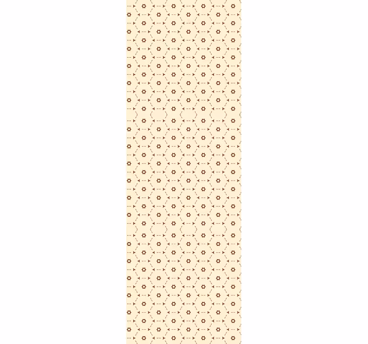 Toile fenêtre bureau motif hexagonal abstrait - TenStickers