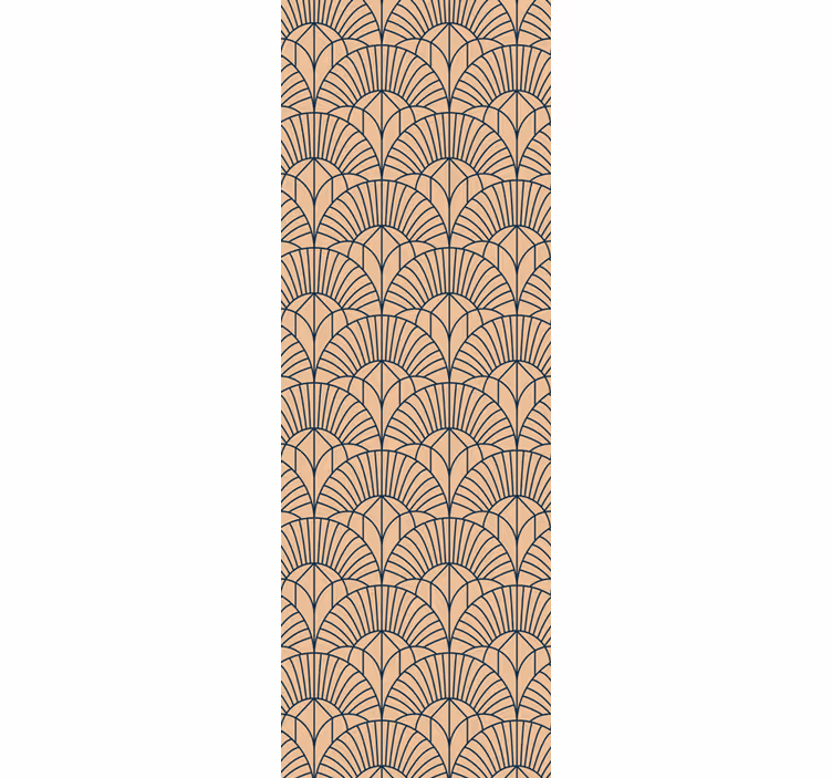 Toile fenêtre bureau motif abstrait beige - TenStickers