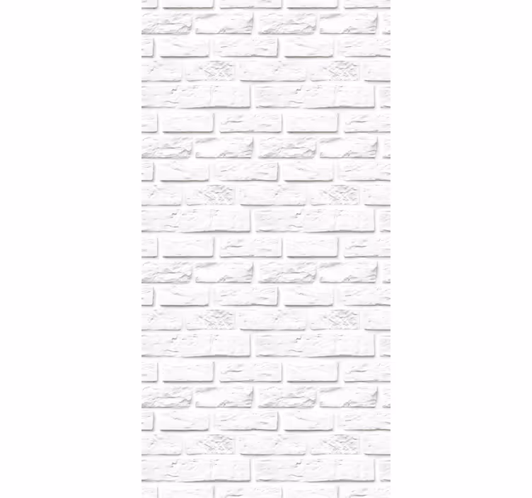 Toile fenêtre cuisine en briques de pierre blanches - TenStickers