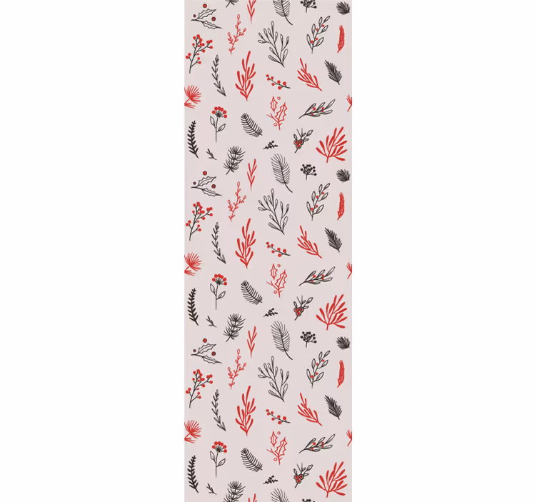 Toile fenêtre cuisine motifs botaniques roses - TenStickers