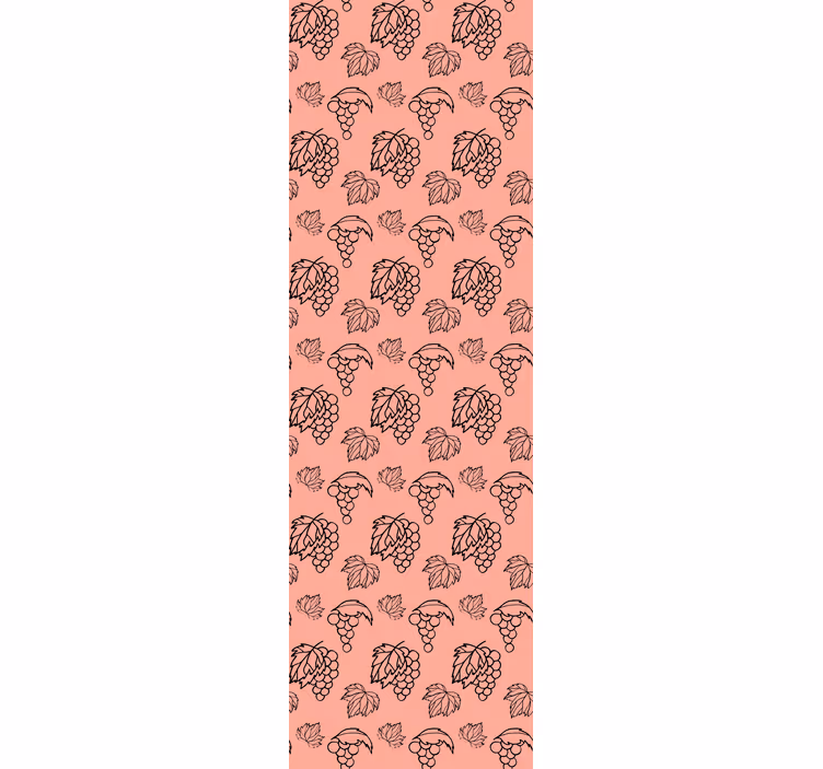 Toile fenêtre cuisine motif vigne - TenStickers