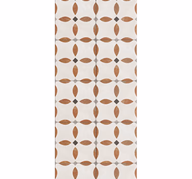 Toile fenêtre cuisine motif géométrique beige texturé - TenStickers