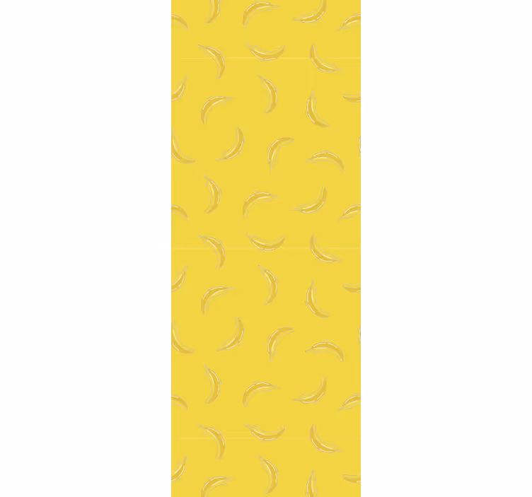 Toile fenêtre cuisine motif banane - TenStickers