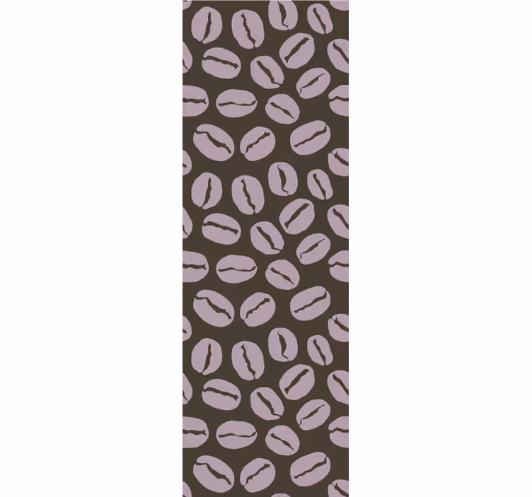 Toile fenêtre cuisine motif grains de café - TenStickers