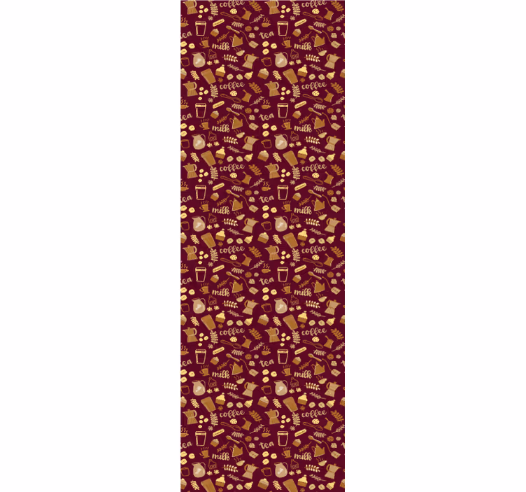 Toile fenêtre cuisine motif boissons - TenStickers