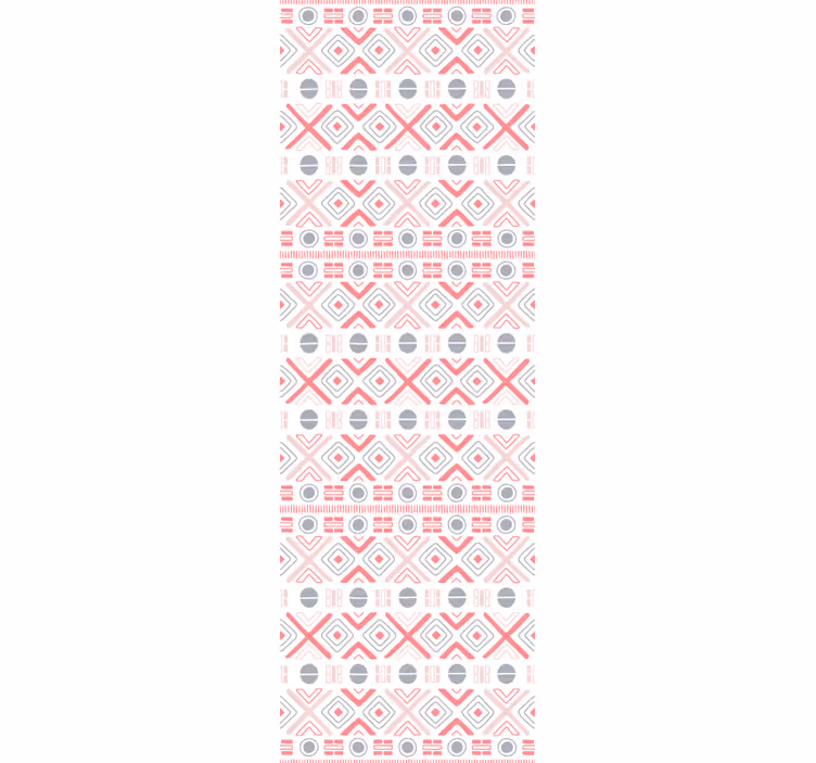 Toile fenêtre cuisine motifs tribaux pastel - TenStickers