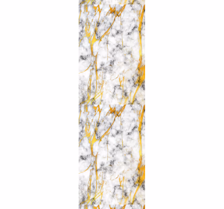 Toile fenêtre cuisine marbre gris et or élégant - TenStickers