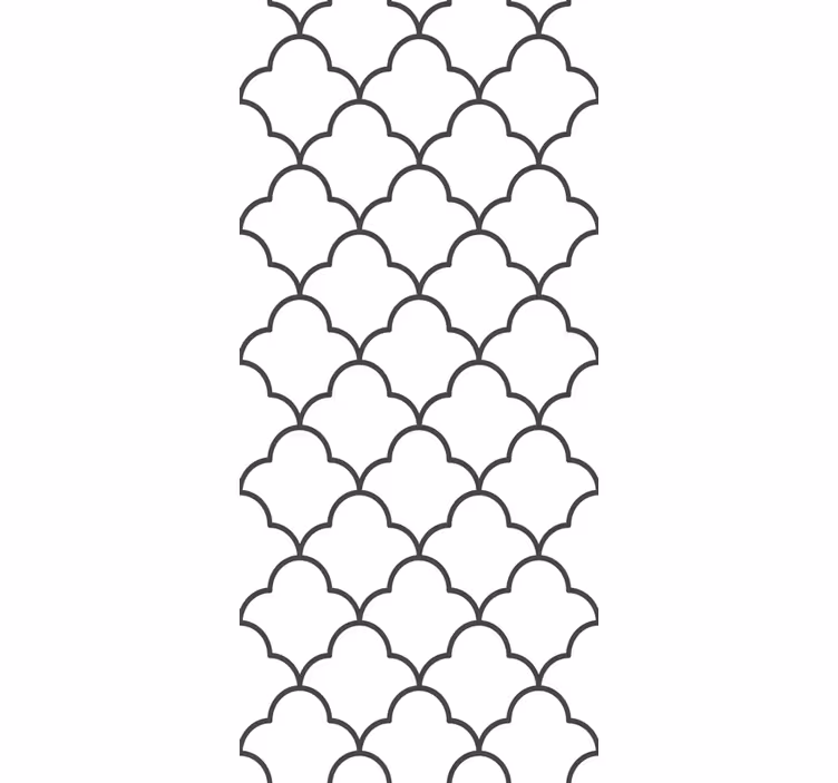 Toile fenêtre cuisine design géométrique marocain - TenStickers