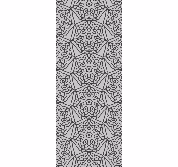 Toile fenêtre cuisine style carreaux arabes abstraits - TenStickers
