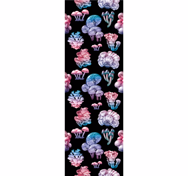 Toile fenêtre cuisine champignons magiques - TenStickers