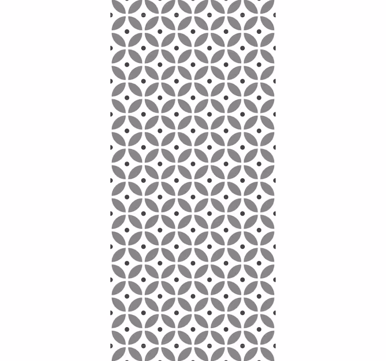 Toile fenêtre cuisine cercles sans couture nordiques - TenStickers