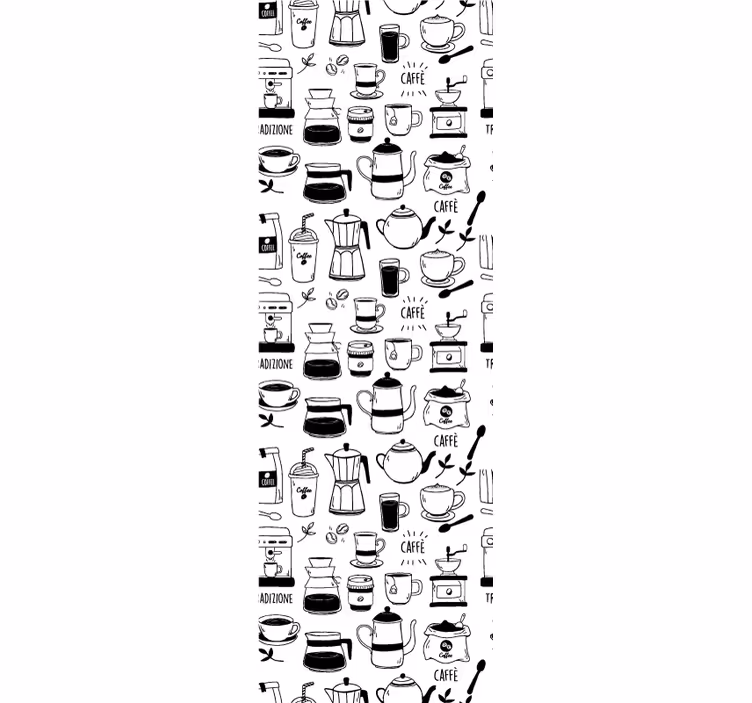 Toile fenêtre cuisine moment café - TenStickers