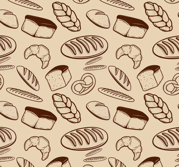 Toile fenêtre cuisine pâtisserie sans couture - TenStickers