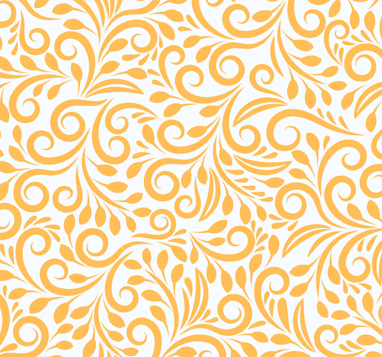Toile fenêtre cuisine fleurs polonaises jaunes - TenStickers